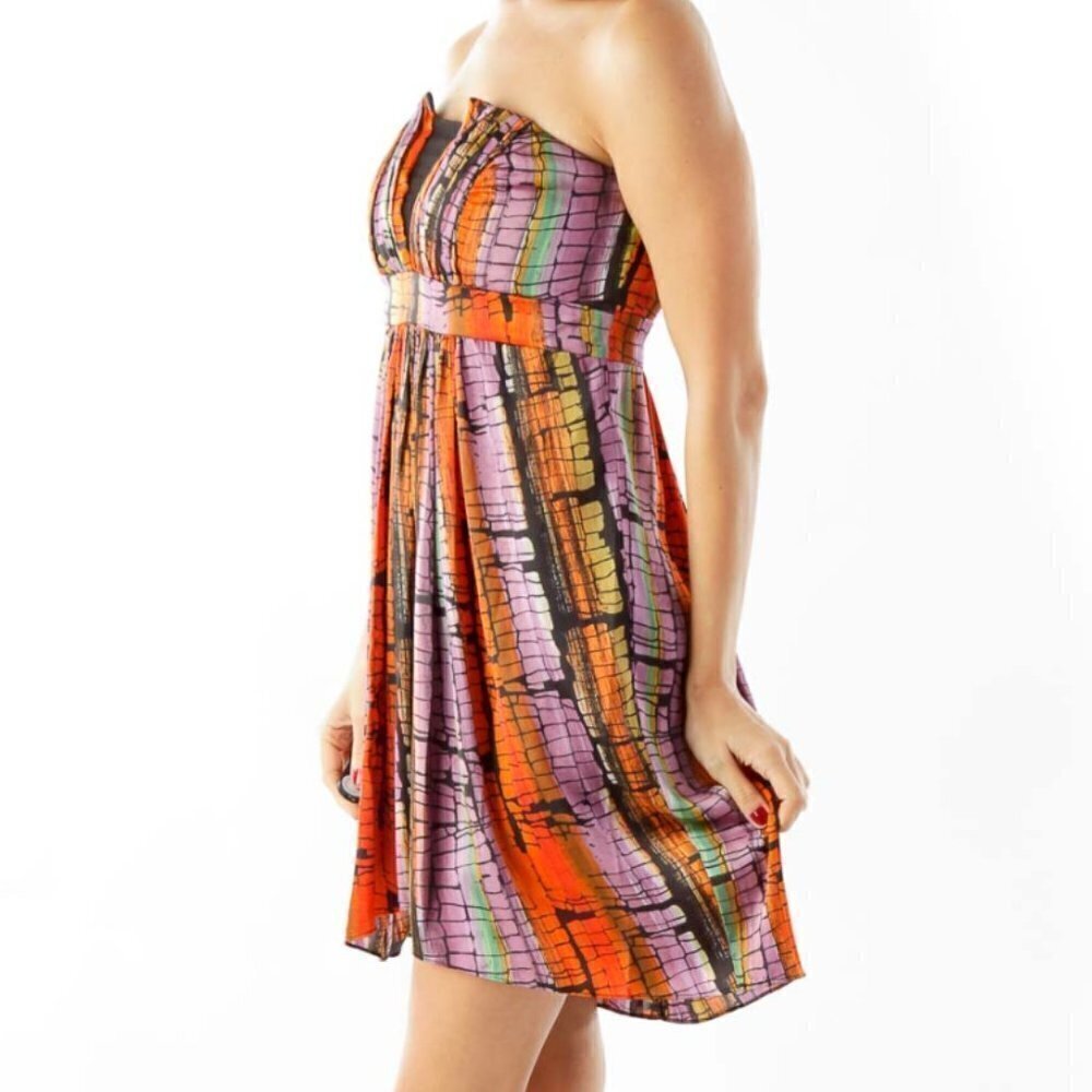 BCBGeneration Purple & Orange Cocktail Dress - Picture 2 of 3